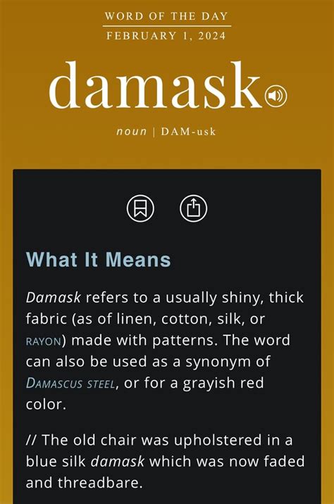 damask noun .